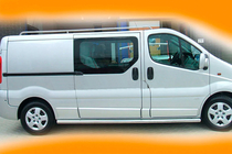 Opel Vivaro 2001-2015 рр. Бічні труби (2 шт., нерж.) 60 мм, коротка база фото 9
