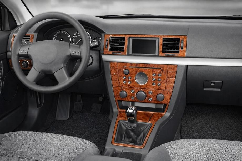 Opel Vectra C 2002-2008 рр. Накладки на панель Алюміній Image