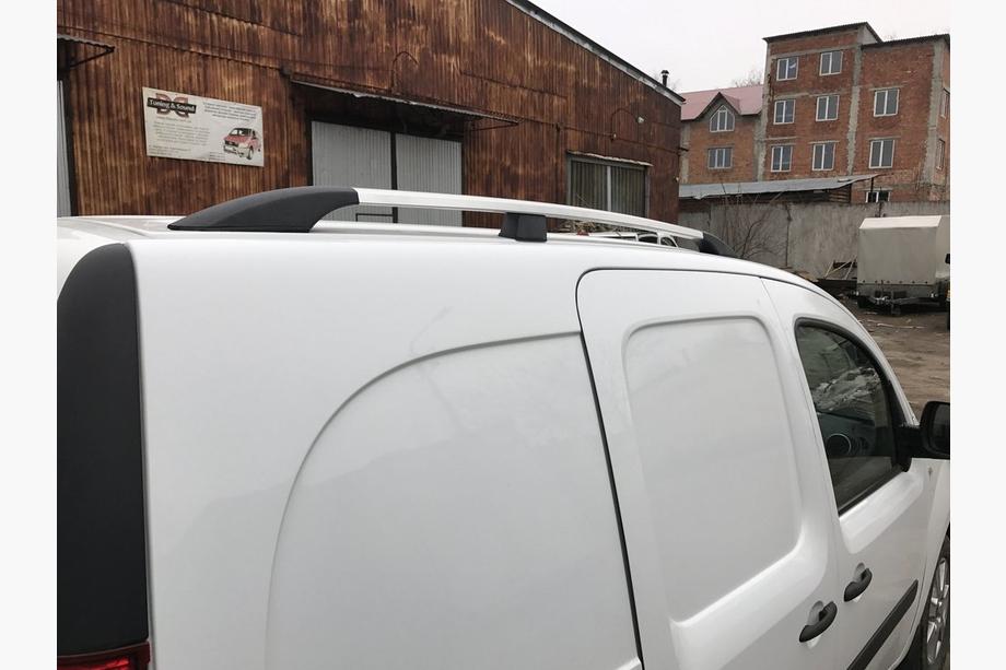 Renault Kangoo 2008-2020 рр. Рейлінги хром Максі база, Пластикові ніжки Фото 5