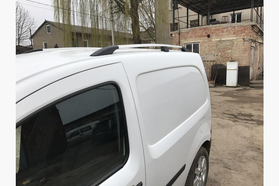 Renault Kangoo 2008-2020 рр. Рейлінги хром Максі база, Пластикові ніжки Фото 10