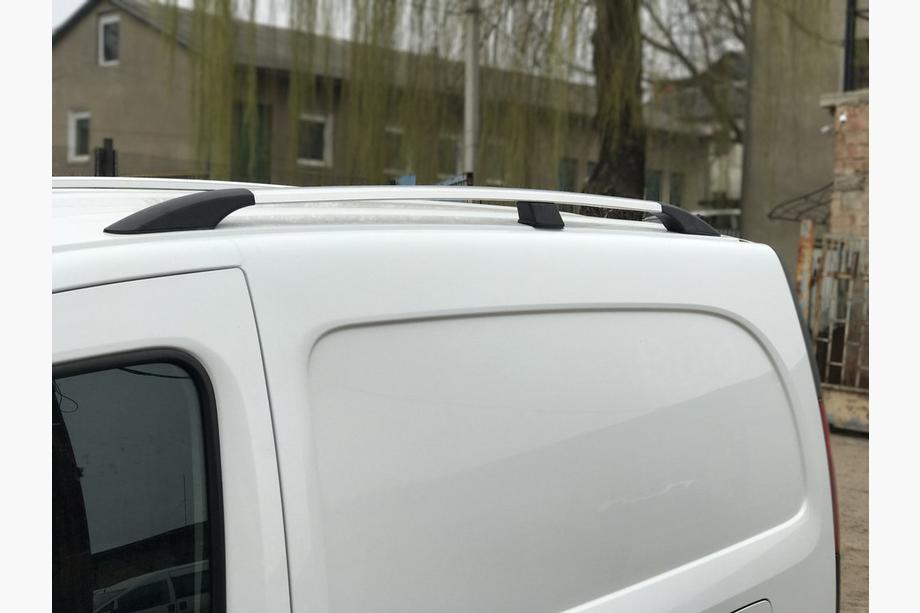 Renault Kangoo 2008-2020 рр. Рейлінги хром Максі база, Пластикові ніжки Фото 13