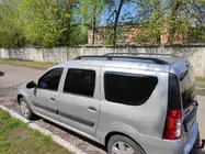 Renault Logan MCV 2005-2013 рр. Рейлінги чорні фото 2