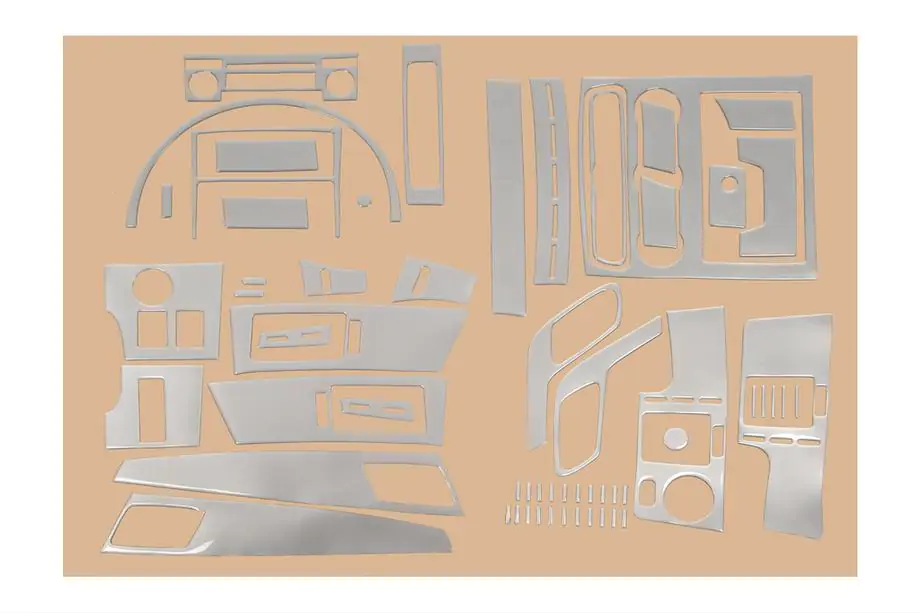 Volkswagen Crafter 2006-2016 рр. Накладки на панель (50 деталей) Дерево Фото 6