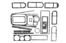 Volkswagen Golf 4 1997-2006 рр. Накладки на панель Титан фото 4