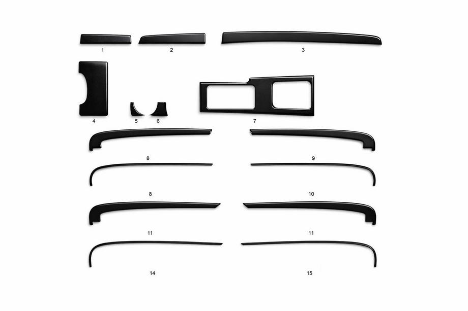 Chevrolet Epica 2006-2014 рр. Накладки в салон (kit-2) Горіх Image