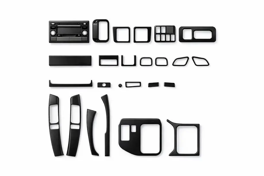 Toyota Land Cruiser Prado 120 2002-2009 рр. Автомобільні накладки в салон Синій Фото 1