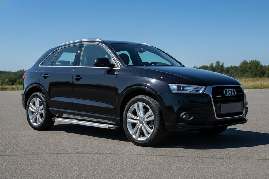 Audi Q3 2011-2019 рр. Бокові пороги Maya V2 (2 шт., алюміній) Image