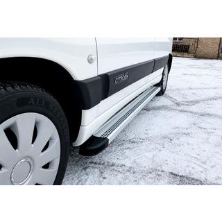 Бокові пороги Maya V2 (2 шт., алюміній) Citroen Berlingo 1996-2008 рр. фото 2