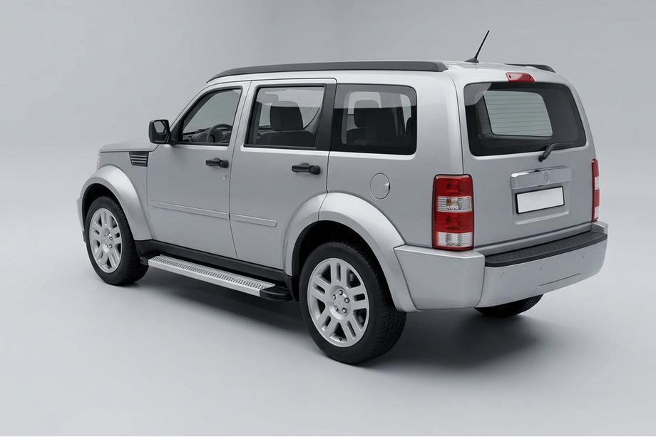 Dodge Nitro 2006-2011 рр. Бокові пороги Maya V2 (2 шт., алюміній) Image