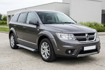 Dodge Journey 2008-2020 рр. Бокові пороги Maya V2 (2 шт., алюміній) фото 1
