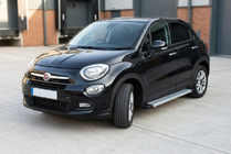 Fiat 500X 2014-2024 рр. Бокові пороги Maya V2 (2 шт., алюміній) фото 1