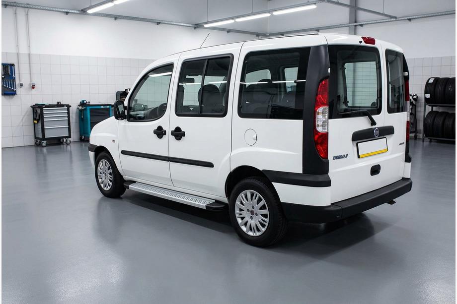 Fiat Doblo I 2001-2005 рр. Бокові пороги Maya V2 (2 шт., алюміній) Image