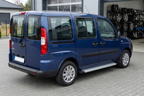 Fiat Doblo I 2005-2010 рр. Бокові пороги Maya V2 (2 шт., алюміній) фото 1