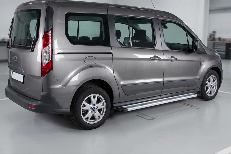 Ford Connect 2014-2021 рр. Бокові пороги Maya V2 (2 шт., алюміній) Image