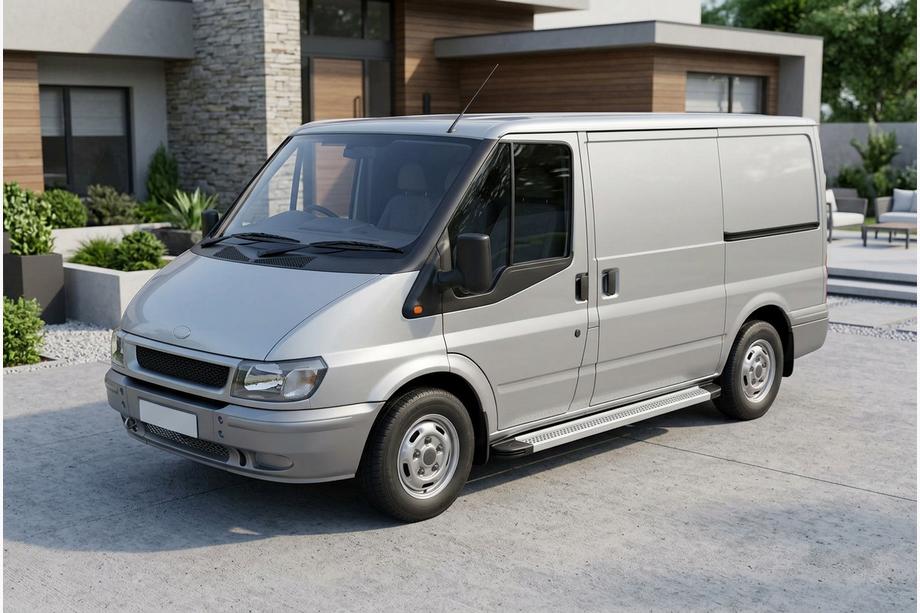 Ford Transit 2000-2014 рр. Бокові пороги Maya V2 (2 шт., алюміній) Image