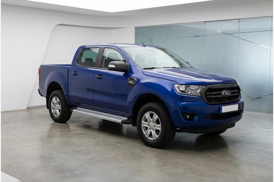 Ford Ranger 2011-2022 рр. Бокові пороги Maya V2 (2 шт., алюміній) Image