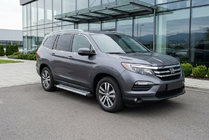 Honda Pilot 2015-2022 рр. Бокові пороги Maya V2 (2 шт., алюміній) фото 1