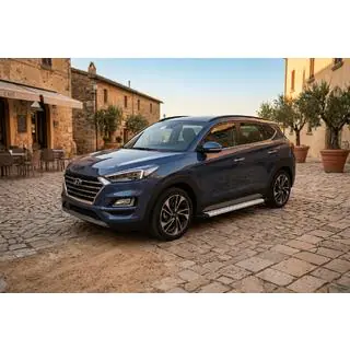 Бокові пороги Maya V2 (2 шт., алюміній) Hyundai Tucson TL 2016-2021 рр. фото 1