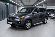Kia Sorento II XM 2009-2014 рр. Бокові пороги Maya V2 (2 шт., алюміній) 2010-2013 фото 1