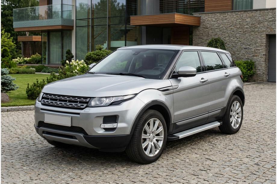 Range Rover Evoque 2012-2018 рр. Бокові пороги Maya V2 (2 шт., алюміній) Image