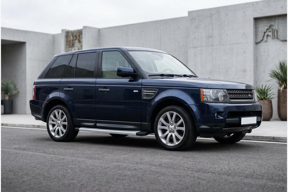 Range Rover Sport 2005-2013 рр. Бокові пороги Maya V2 (2 шт., алюміній) Image