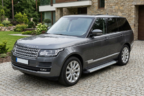 Range Rover IV L405 2013-2021 рр. Бокові пороги Maya V2 (2 шт., алюміній) фото 1