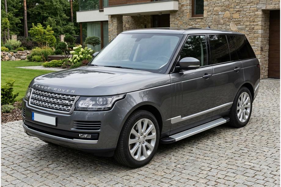 Range Rover IV L405 2013-2021 рр. Бокові пороги Maya V2 (2 шт., алюміній) Image