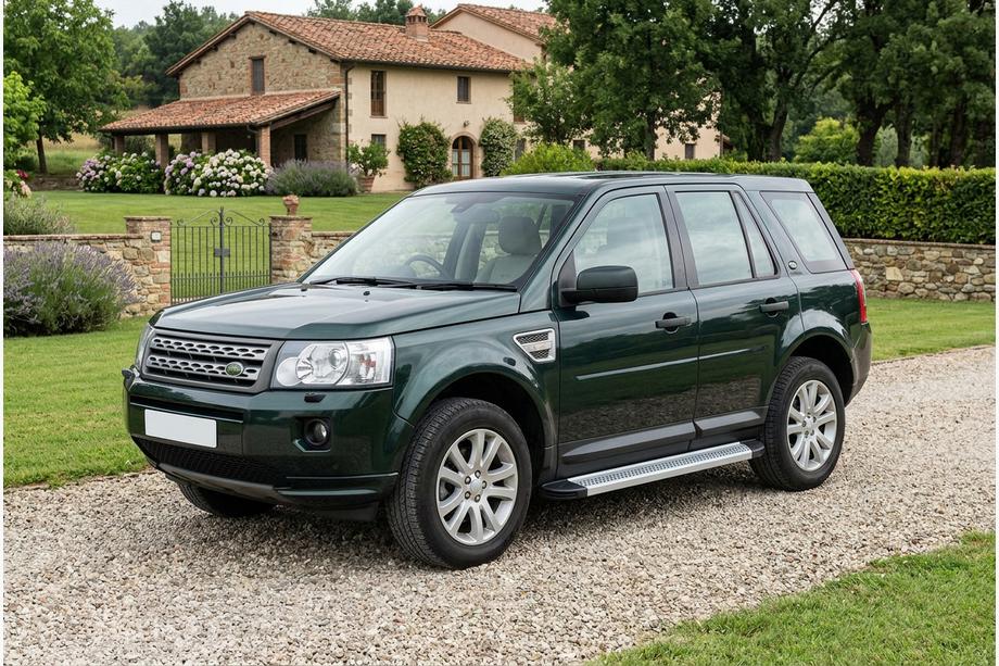 Land Rover Freelander II 2006-2014 рр. Бокові пороги Maya V2 (2 шт., алюміній) Image