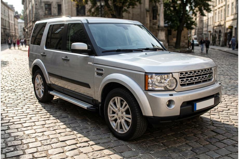 Land Rover Discovery IV 2009-2017 рр. Бокові пороги Maya V2 (2 шт., алюміній) Image