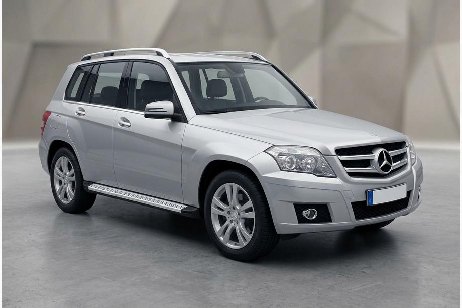 Mercedes GLK class X204 2008-2015 рр. Бокові пороги Maya V2 (2 шт., алюміній) Image