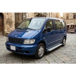 Бокові пороги Maya V2 (2 шт., алюміній) Mercedes Vito W638 1996-2003 рр. фото 1