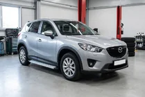 Mazda CX-5 2012-2017 рр. Бокові пороги Maya V2 (2 шт., алюміній) фото 1