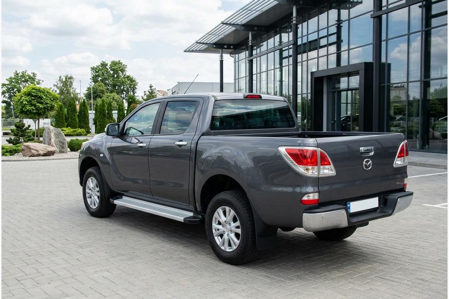 Mazda BT-50 2012- рр. Бокові пороги Maya V2 (2 шт., алюміній) Image