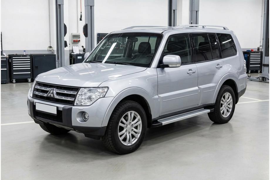 Mitsubishi Pajero Wagon IV 2006-2021 рр. Бокові пороги Maya V2 (2 шт., алюміній) Image