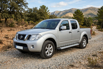 Nissan Navara 2006-2015 рр. Бокові пороги Maya V2 (2 шт., алюміній) фото 1