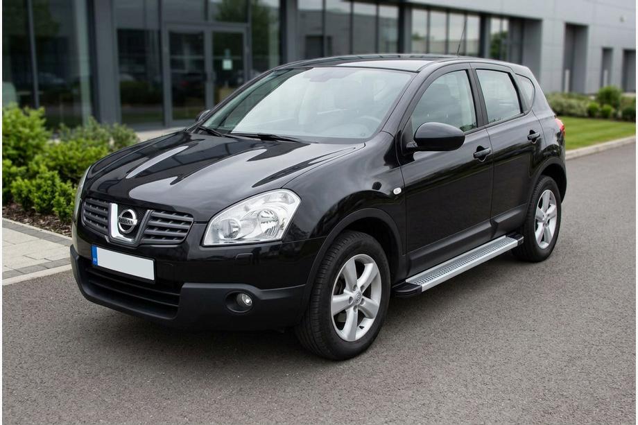 Nissan Qashqai 2007-2010 рр. Бокові пороги Maya V2 (2 шт., алюміній) Фото 1