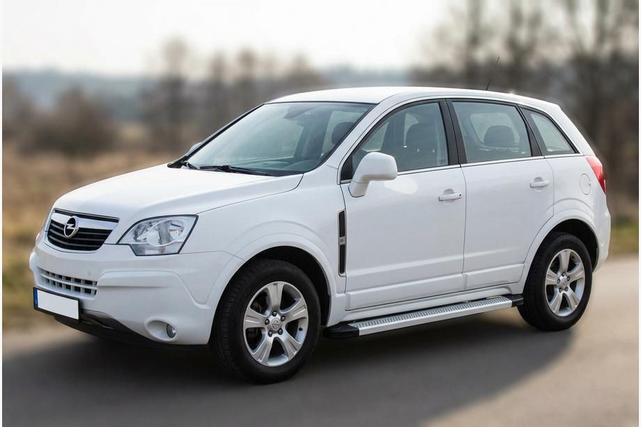 Opel Antara 2006-2017 рр. Бокові пороги Maya V2 (2 шт., Алюміній) Image