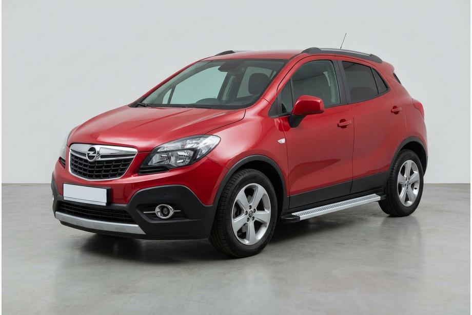 Opel Mokka 2012-2021 рр. Бокові пороги Maya V2 (2 шт., алюміній) Image