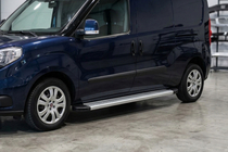 Opel Combo 2012-2018 рр. Бокові пороги Maya V2 (2 шт., алюміній) фото 1