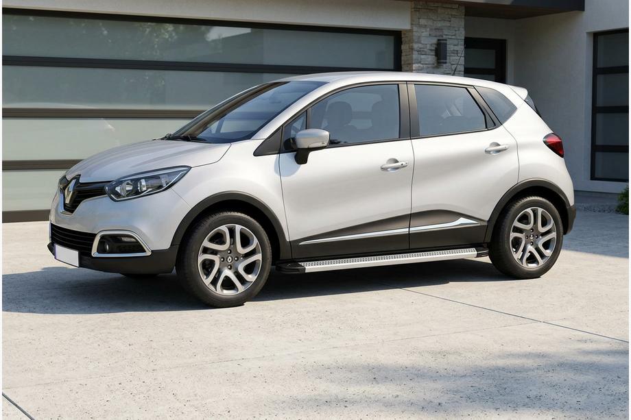 Renault Captur 2013-2019 рр. Бокові пороги Maya V2 (2 шт., алюміній) Image
