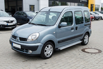 Renault Kangoo 1998-2008 рр. Бокові пороги Maya V2 (2 шт., алюміній) фото 1