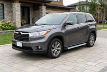 Toyota Highlander 2013-2019 рр. Бокові пороги Maya V2 (2 шт., алюміній) фото 1