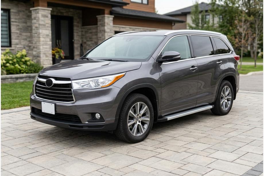 Toyota Highlander 2013-2019 рр. Бокові пороги Maya V2 (2 шт., алюміній) Image