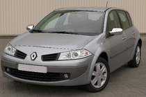 Renault Megane II 2004-2009 рр. Накладки на дзеркала (2 шт., пласт) фото 1