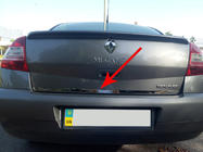 Renault Megane II 2004-2009 рр. Кромка багажника (нерж.) фото 6