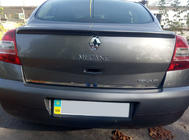 Renault Megane II 2004-2009 рр. Кромка багажника (нерж.) фото 4