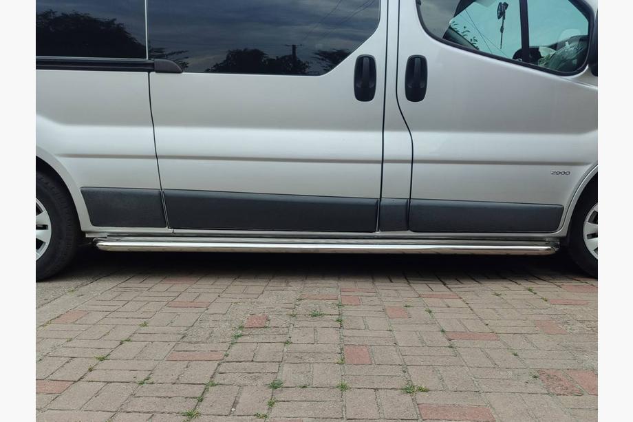 Renault Trafic 2001-2015 рр. Бокові пороги Premium (2 шт., нерж.) 60 мм, коротка база Фото 12