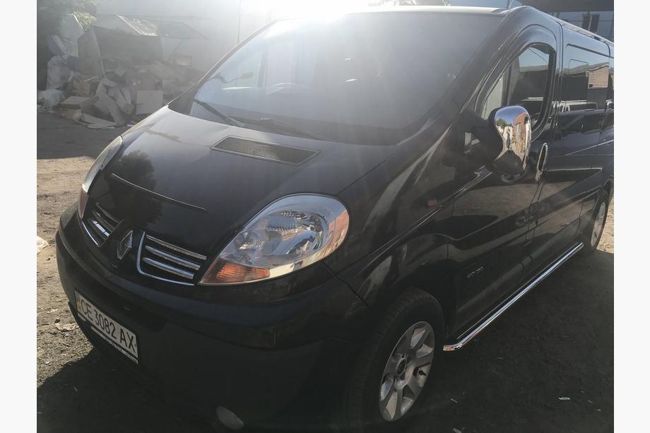 Renault Trafic 2001-2015 рр. Бокові пороги Premium (2 шт., нерж.) 60 мм, коротка база Фото 4