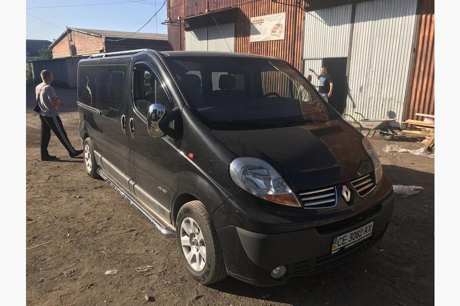 Renault Trafic 2001-2015 рр. Бокові пороги Premium (2 шт., нерж.) 60 мм, коротка база Фото 6