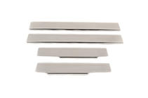 Toyota Camry 2011-2018 рр. Накладки на пороги Натанико (4 шт., нерж.) Premium - стрічка 3М, 0.8 мм фото 2